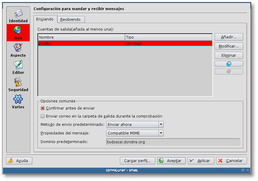 Nuevo servidor SMTP I