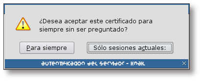 Hasta cuando aceptar el certificado