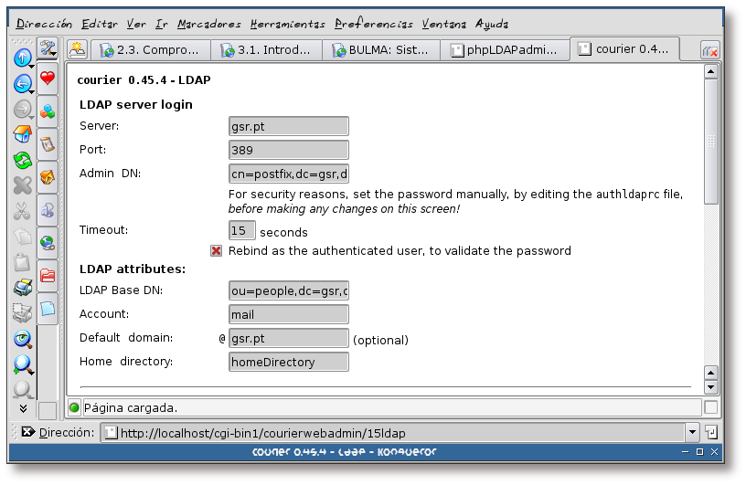 Opciones de LDAP I